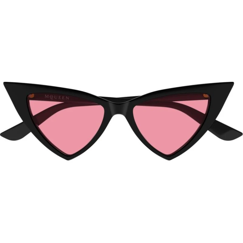 Alexander McQueen AM0518S Occhiali da Sole Cat-Eye Nero e Rosa