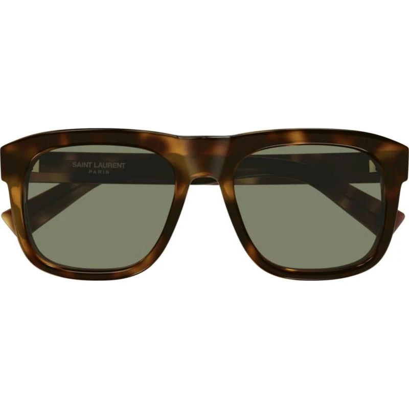 Saint Laurent SL 558 Occhiali da Sole Uomo Avana Verde 57mm