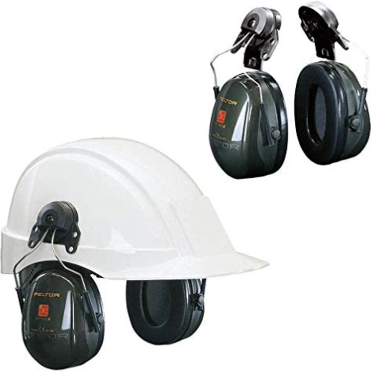 3M Peltor H520P3E Cuffie Verde con Attacco per Casco