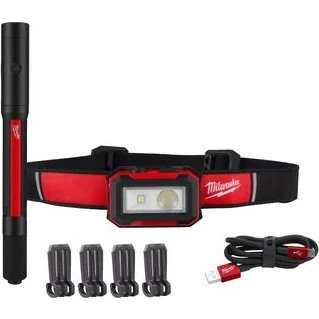 Milwaukee HL450PL250 Set Lampada da Testa 450 Lumen