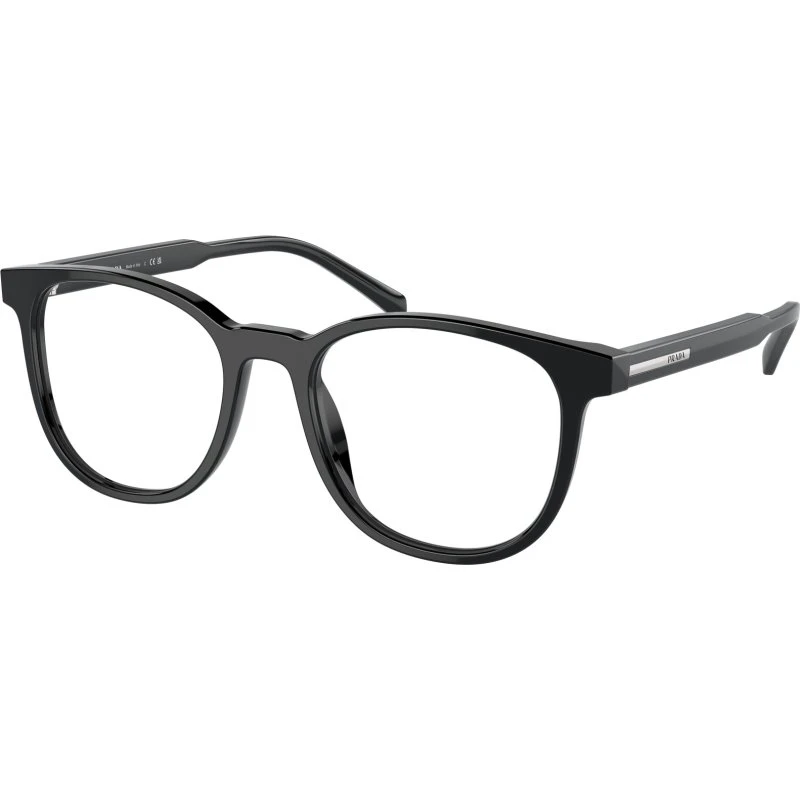 Prada PR A15V Occhiali da Vista Uomo Nero Squadrati