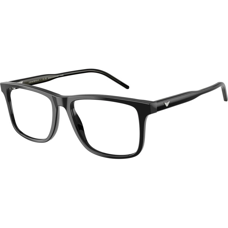 Emporio Armani EA 3257 Occhiali da Vista Uomo Neri Squadrati