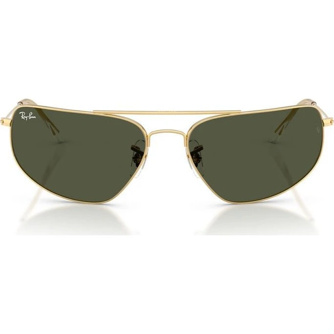 Ray-Ban RB 3780 Occhiali da Sole Unisex Oro e Verde 63mm