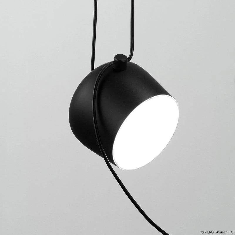 Lampada LED a sospensione FLOS Aim Small, nera