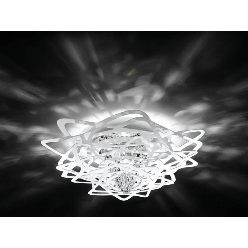 Plafoniera Slamp Aurora mini, bianca