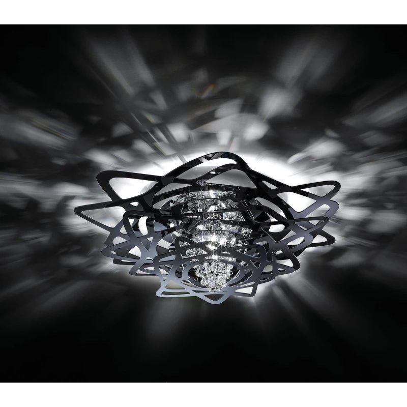 Slamp Aurora mini plafoniera da soffitto, nera