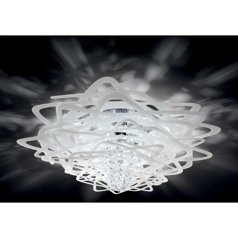 Slamp Aurora Plafoniera Grande Bianca
