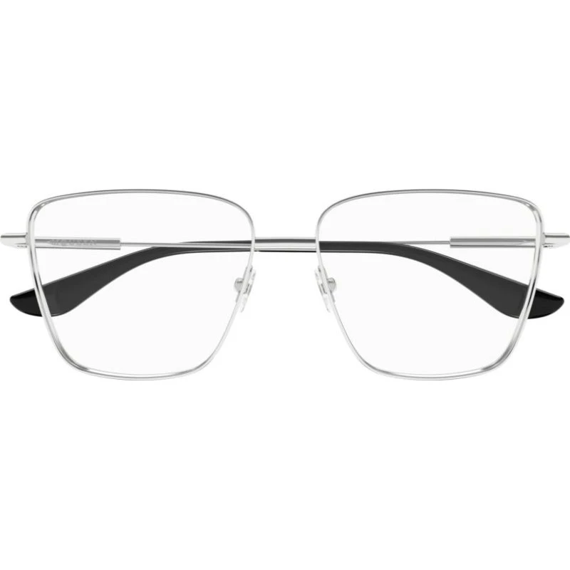 Alexander McQueen AM0503O Occhiali da Vista Squadrati Argento