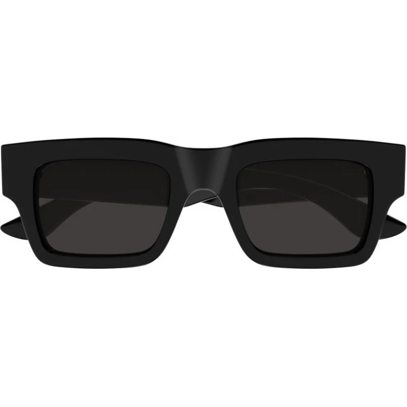 Alexander McQueen Occhiali da Sole AM0508S Neri Rettangolari