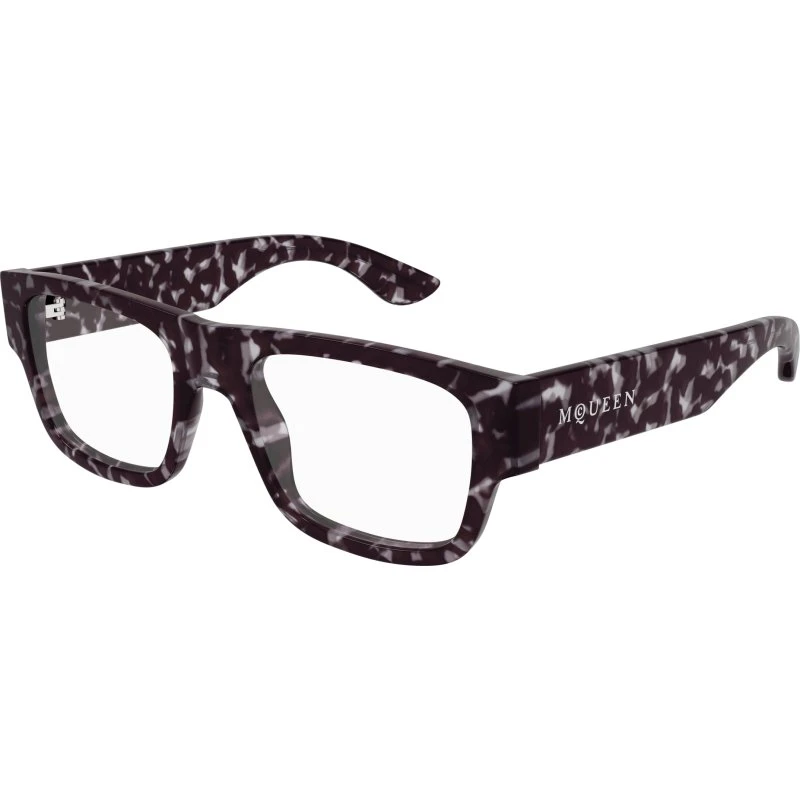 Alexander McQueen AM0511O 002 Occhiali da Vista Quadrati Havana