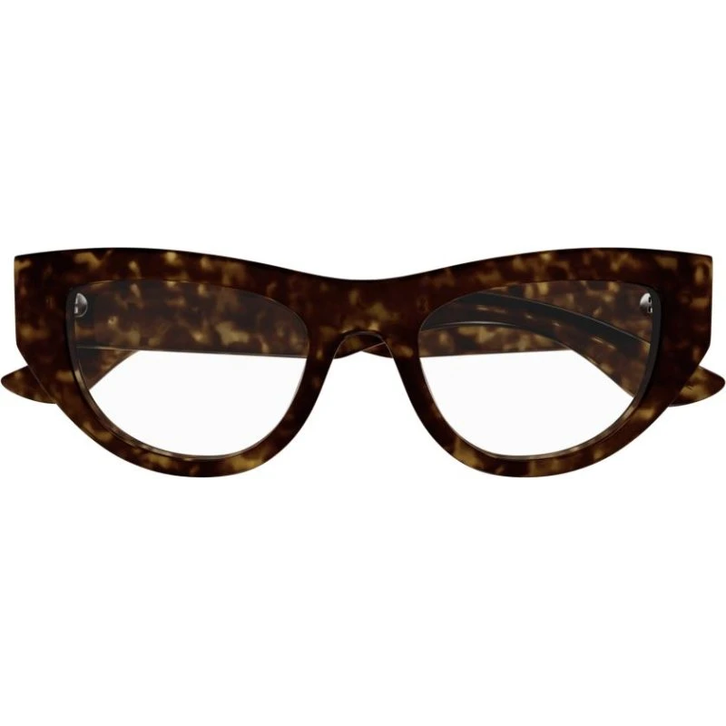 Alexander McQueen Occhiali da Vista Donna Cat-Eye Avana