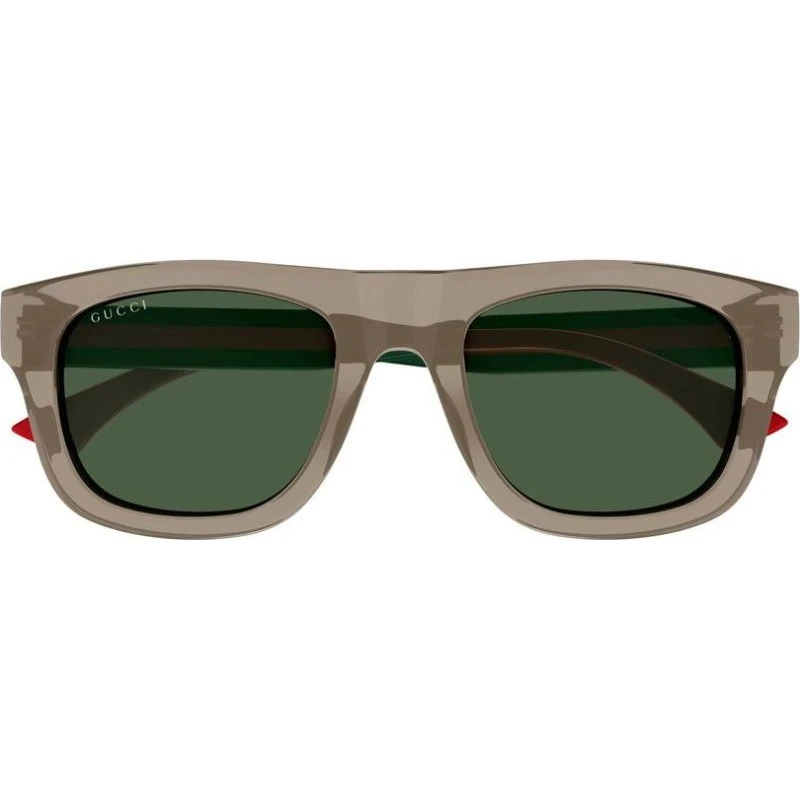Gucci GG1991S Occhiali da Sole Uomo Marrone Squadrati Verde 52mm
