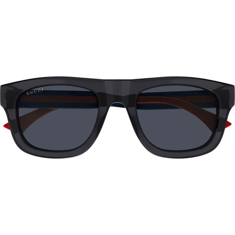Gucci GG1991S Occhiali da Sole Uomo Squadrati Grigio Blu 52mm