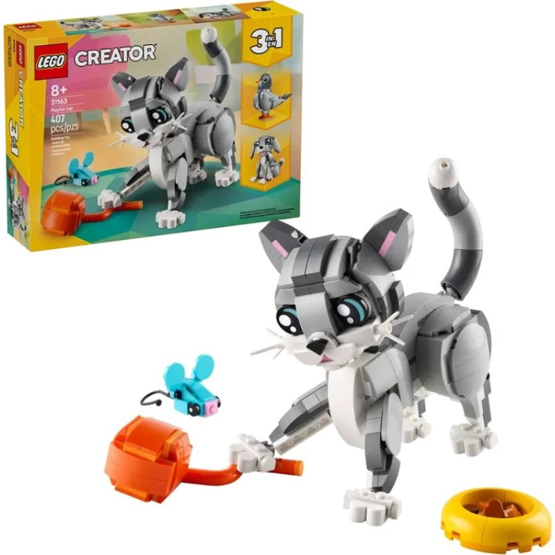 LEGO Creator 3 in 1 Gatto Giocoso 31163