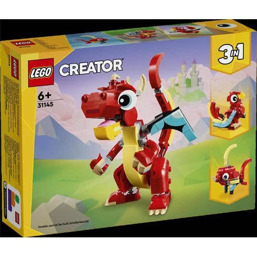 LEGO Creator 31145 Drago Rosso 3 in 1