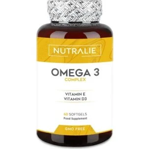 Nutralie Omega 3 con Vitamina D3 ed E, 60 capsule