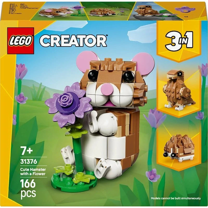 LEGO Creator 31376 Criceto con Fiore 3 in 1