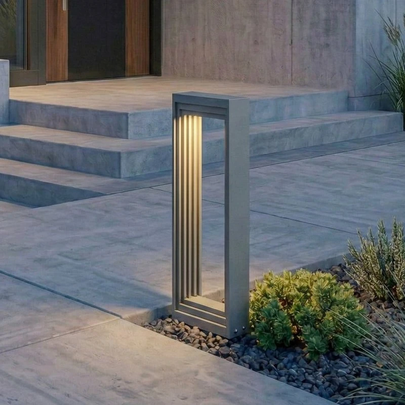Lucande Lampioncino LED Ashkan Antracite 40cm IP65