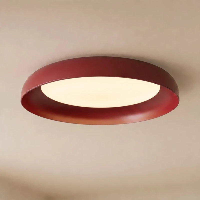 Lindby Plafoniera LED Florie, Rossa, Ø 40 cm