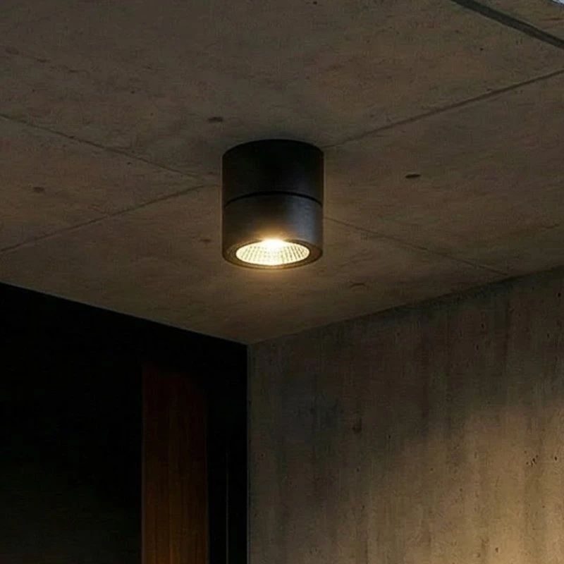 Faretto LED Lindby Nolivar Nero Ø 9 cm IP54