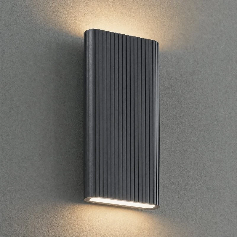 Applique da esterni LED Raija Lucande, Antracite, 40 cm, CCT