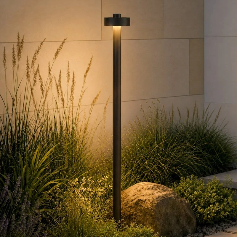 Lampione a LED Lucande Nirella 100 cm Nero IP65 CCT