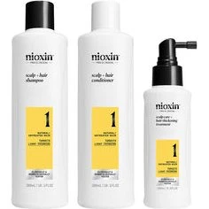 Nioxin System 1 Kit Trattamento per Capelli Naturali con Diradamento Lieve