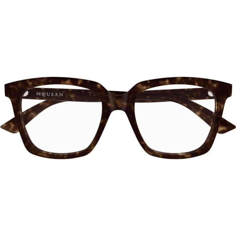 Alexander McQueen Occhiali da Vista Donna AM0513O Avana Farfalla