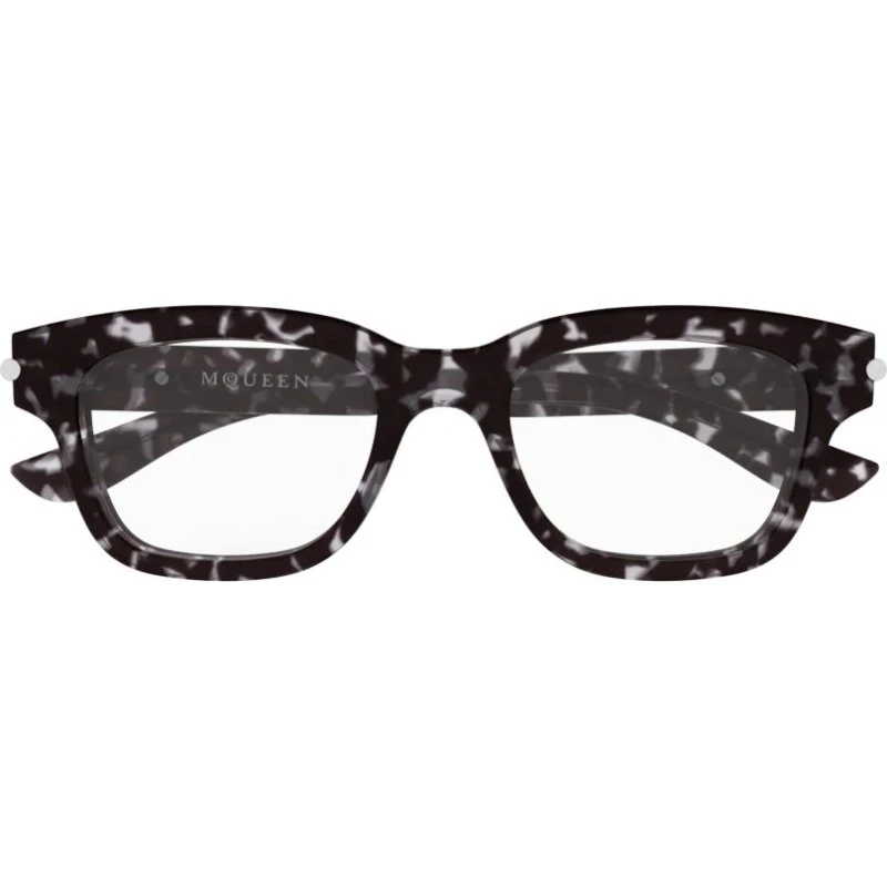 Alexander McQueen Occhiali da Vista Squadrati Avana AM0497O