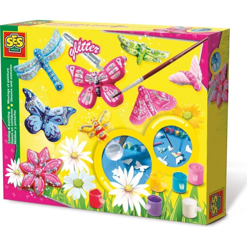 SES Hobby Glitter Butterfly Painting Set
