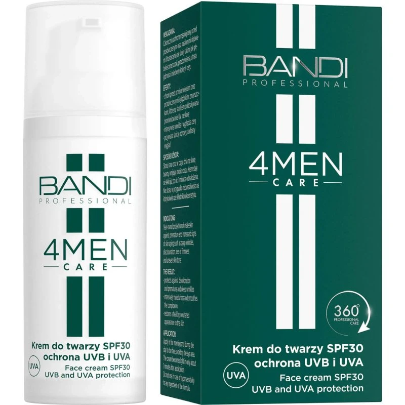 Bandi 4Men Care Crema Viso SPF30 Protezione UVB e UVA