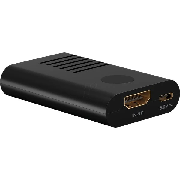 GOOBAY HDMI-REP-02 Ripetitore HDMI 2.0, Nero