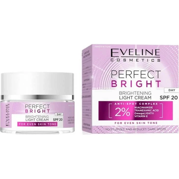 Eveline Cosmetics Perfect Bright Crema da giorno illuminante SPF20, 50 ml