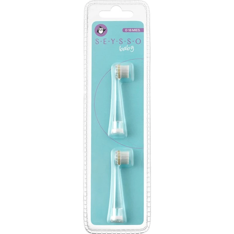 Seysso Baby Penguin Testine Spazzolino Sonico 0-18 Mesi, 2 pz