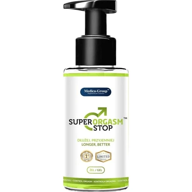 Medica-Group Super Orgasm Stop Gel per Eiaculazione Ritardata, 150 ml