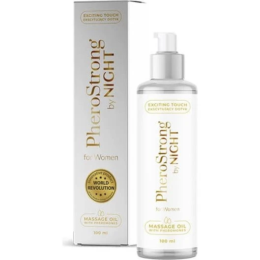 PheroStrong By Night Olio di Masau con Feromoni per Donne, 100ml