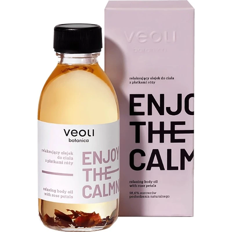 Veoli Botanica Enjoy The Calmness Olio Corpo Rilassante con Petali di Rosa 150 ml