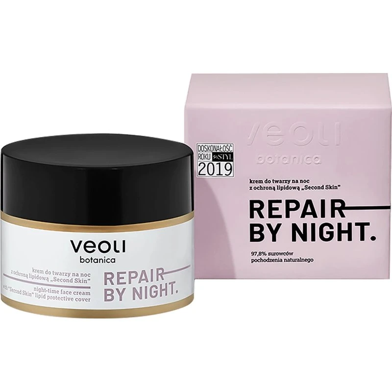 Veoli Botanica Repair By Night Crema Notte Second Skin 50 ml