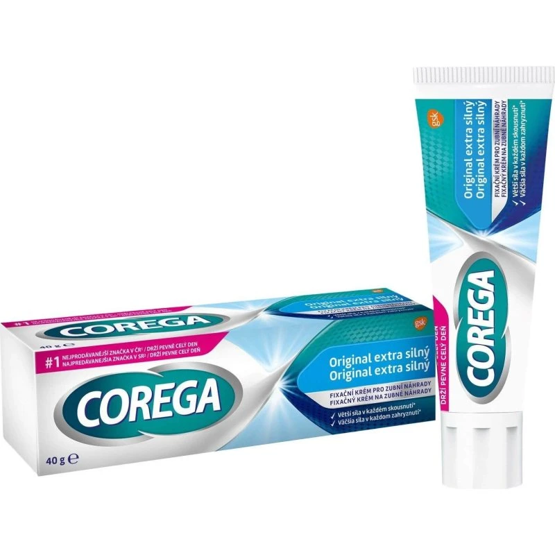 Corega Original Crema Extra Forte per Protesi Dentarie 40g