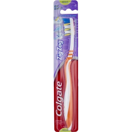Colgate Zigzag Spazzolino da Denti - Medium - Arancione