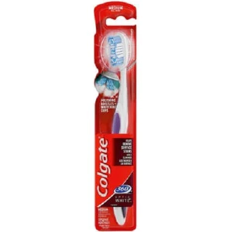 Colgate 360 Optic White Spazzolino da Denti Medio
