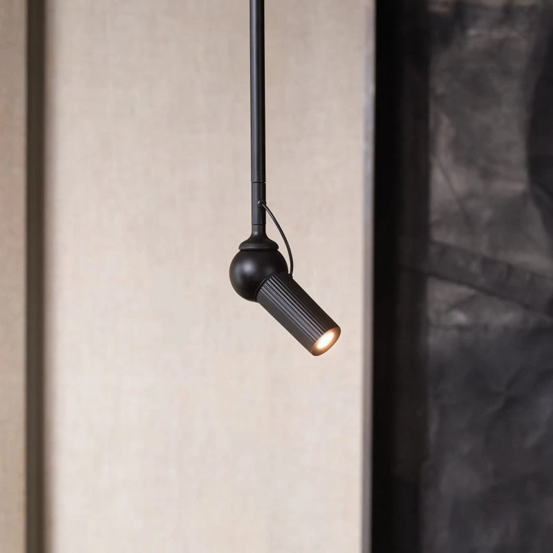 KDLN Plafoniera LED Bird Nera con Snodo Magnetico