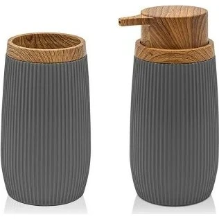 Feridras London Set 2 Accessori Grigio Effetto Legno