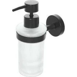 Chic Black Dispenser Sapone Liquido a Muro in Acciaio Nero Opaco