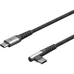 Goobay Cavo USB-A a USB-C Angolato 1m Grigio