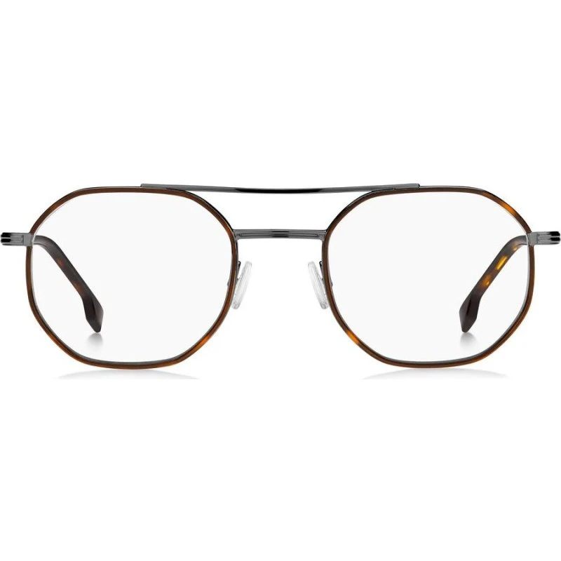 Boss 1632 Occhiali da Vista Uomo in Metallo Ruthenium