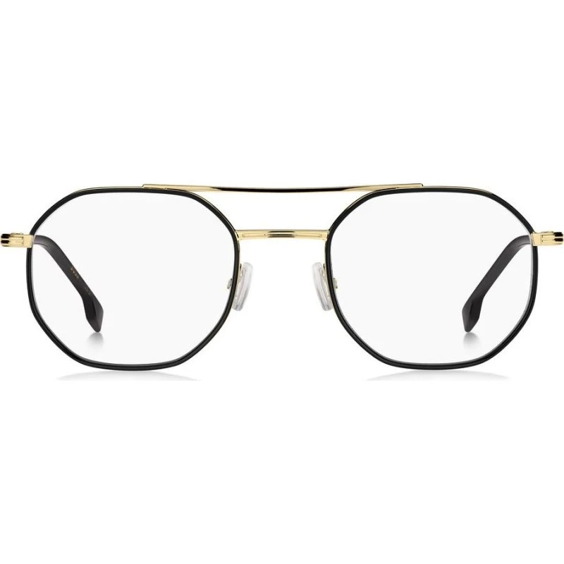 Boss 1632 Occhiali da Vista Uomo Oro e Nero Geometrici