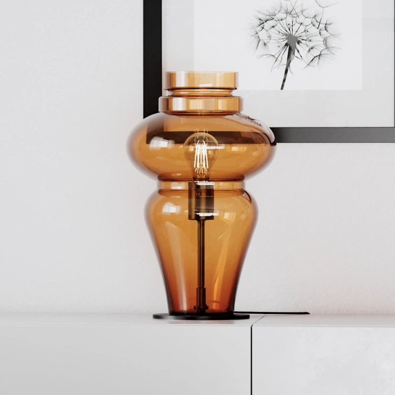 Lampada da tavolo Rydéns Dolores Brandy - Colore Cognac