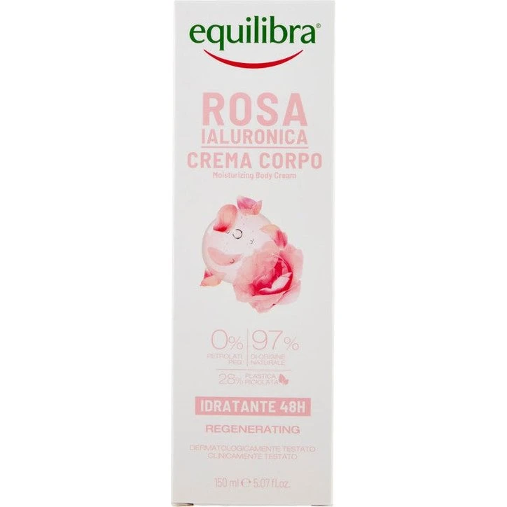 Equilibra Crema Corpo Rosa e Acido Ialuronico 150 ml