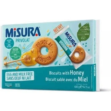Misura Biscotti al Miele 400 g - Senza Lattosio